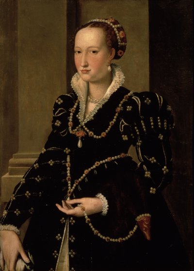 Porträt von Laudomia de Medici von Agnolo Bronzino